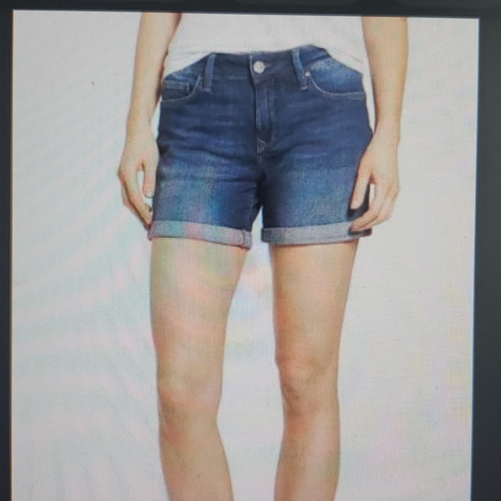 Mavi Roll Cuffed Denim Jean Shorts